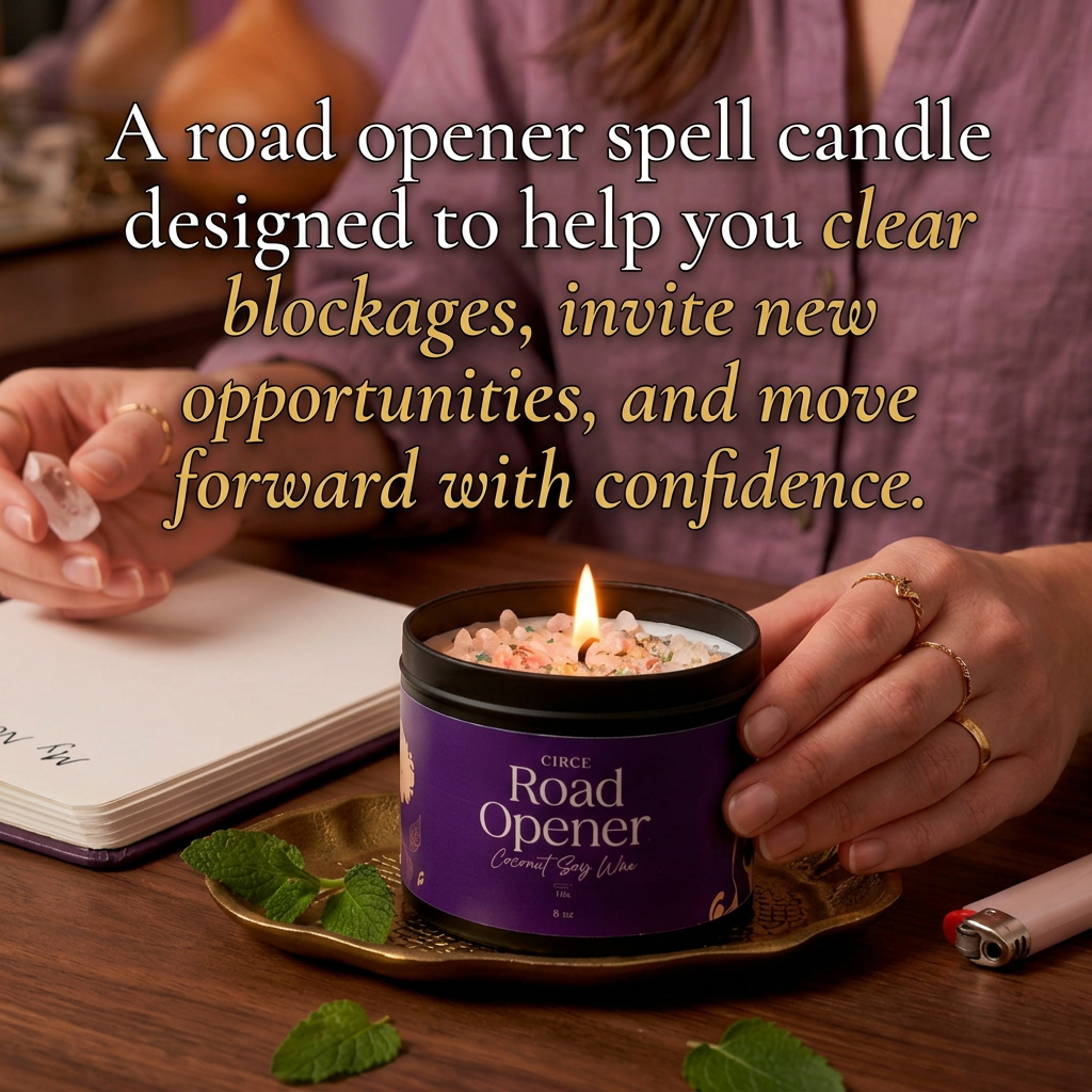 Road Opener Candle — 8‑oz Ritual to Remove Obstacles