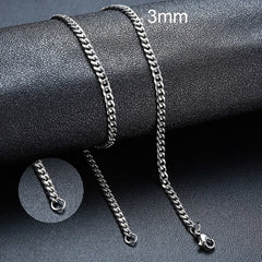 Twisted Rope Figaro Chain Necklace