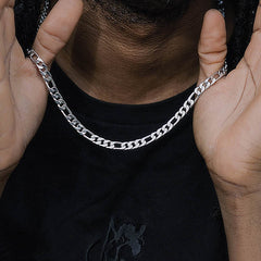 Twisted Rope Figaro Chain Necklace