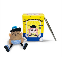 Squeezable Stress-Relief Beard Face Toy