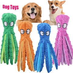 Bite-Resistant Plush Octopus Dog & Cat Toy