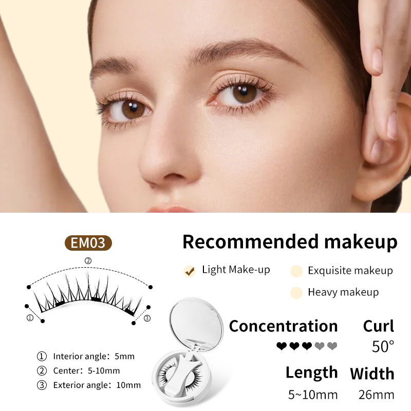 Magnetic False Eyelashes Set with Applicator Tool