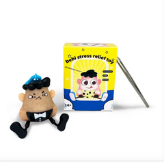 Squeezable Stress-Relief Beard Face Toy