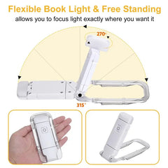 Rechargeable LED Book Light — Eye-Friendly