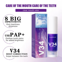 V34 Colour-Correcting Teeth Whitening Mousse